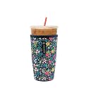 Sok It JavaSok Iced Coffee &amp; Cold Soda Insulated Neoprene Cup Sleeve (English Garden Picnic, XXLarge: 44-48oz)