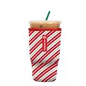 Sok It JavaSok Iced Coffee &amp; Cold Soda Insulated Neoprene Cup Sleeve (Candy Cane Stripes, Large: 30-32oz)