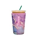Sok It JavaSok Iced Coffee &amp; Cold Soda Insulated Neoprene Cup Sleeve (Aurora Era, Medium: 22-28oz)
