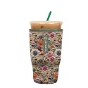Sok It JavaSok Iced Coffee &amp; Cold Soda Insulated Neoprene Cup Sleeve (Wildflower Meadow, Large: 30-32oz)
