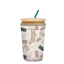 Sok It JavaSok Iced Coffee &amp; Cold Soda Insulated Neoprene Cup Sleeve (Daily Intentions, Medium: 22-28oz)