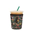 Sok It JavaSok Iced Coffee &amp; Cold Soda Insulated Neoprene Cup Sleeve (English Garden Picnic, Small: 16-20oz)