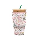 Sok It JavaSok Iced Coffee &amp; Cold Soda Insulated Neoprene Cup Sleeve (Wild About Mom, Large: 30-32oz)