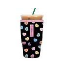 Sok It JavaSok Iced Coffee &amp; Cold Soda Insulated Neoprene Cup Sleeve (Sweet Notes, Large: 30-32oz)