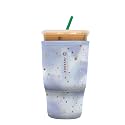 Sok It JavaSok Iced Coffee &amp; Cold Soda Insulated Neoprene Cup Sleeve (Cosmic Glitter, Large: 30-32oz)