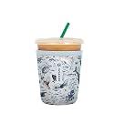 Sok It JavaSok Iced Coffee &amp; Cold Soda Insulated Neoprene Cup Sleeve (Ocean Echo, Small: 16-20oz)