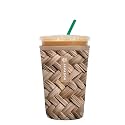 Sok It JavaSok Iced Coffee &amp; Cold Soda Insulated Neoprene Cup Sleeve (Summer in Saint-Tropez, Medium: 22-28oz)