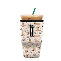Sok It JavaSok Iced Coffee &amp; Cold Soda Insulated Neoprene Cup Sleeve (Pardon My Frenchie, Large: 30-32oz)