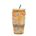 Sok It JavaSok Iced Coffee &amp; Cold Soda Insulated Neoprene Cup Sleeve (Groovy Swirls, Large: 30-32oz)