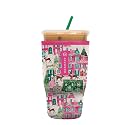 Sok It JavaSok Iced Coffee &amp; Cold Soda Insulated Neoprene Cup Sleeve (Sugarplum Street, Large: 30-32oz)