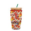 Sok It JavaSok Iced Coffee &amp; Cold Soda Insulated Neoprene Cup Sleeve (Tropical Tangle, Large: 30-32oz)