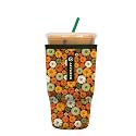 Sok It JavaSok Iced Coffee &amp; Cold Soda Insulated Neoprene Cup Sleeve (Pumpkin Spice, Large: 30-32oz)
