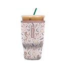 Sok It JavaSok Iced Coffee &amp; Cold Soda Insulated Neoprene Cup Sleeve (Blooms and Blades, Large: 30-32oz)