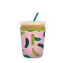 Sok It JavaSok Iced Coffee &amp; Cold Soda Insulated Neoprene Cup Sleeve (Pickle Me Pink, Small: 16-20oz)