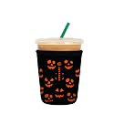 Sok It JavaSok Iced Coffee &amp; Cold Soda Insulated Neoprene Cup Sleeve (Fright Night Lights, Small: 16-20oz)