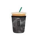 Sok It JavaSok Iced Coffee &amp; Cold Soda Insulated Neoprene Cup Sleeve (Shades of Gray, Small: 16-20oz)
