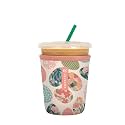 Sok It JavaSok Iced Coffee &amp; Cold Soda Insulated Neoprene Cup Sleeve (Hidden Treasures, Small: 16-20oz)