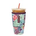 Sok It JavaSok Iced Coffee &amp; Cold Soda Insulated Neoprene Cup Sleeve (Succulents, Large: 30-32oz)