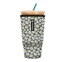 Sok It JavaSok Iced Coffee &amp; Cold Soda Insulated Neoprene Cup Sleeve (Chamomile China, XXLarge: 44-48oz)