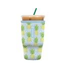 Sok It JavaSok Iced Coffee &amp; Cold Soda Insulated Neoprene Cup Sleeve (The Preppy Pineapple, Large: 30-32oz)