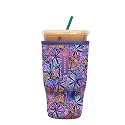 Sok It JavaSok Iced Coffee &amp; Cold Soda Insulated Neoprene Cup Sleeve (Butterfly Galaxy, Large: 30-32oz)