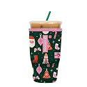 Sok It JavaSok Iced Coffee &amp; Cold Soda Insulated Neoprene Cup Sleeve (Tis the Season, Large: 30-32oz)