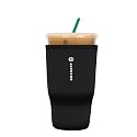 Sok It JavaSok Iced Coffee &amp; Cold Soda Insulated Neoprene Cup Sleeve (Black, Large: 30-32oz)