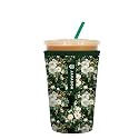 Sok It JavaSok Iced Coffee &amp; Cold Soda Insulated Neoprene Cup Sleeve (Good Luck Garden, Medium: 22-28oz)