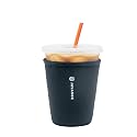 Sok It JavaSok Iced Coffee &amp; Cold Soda Insulated Neoprene Cup Sleeve (Black, XLarge: 38-42oz)