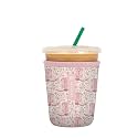 Sok It JavaSok Iced Coffee &amp; Cold Soda Insulated Neoprene Cup Sleeve (Wildflower Rodeo, Small: 16-20oz)
