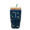 Sok It JavaSok Iced Coffee &amp; Cold Soda Insulated Neoprene Cup Sleeve (Bone Appetit, Large: 30-32oz)