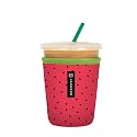 Sok It JavaSok Iced Coffee &amp; Cold Soda Insulated Neoprene Cup Sleeve (Watermelon Sugar, Small: 16-20oz)