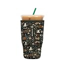 Sok It JavaSok Iced Coffee &amp; Cold Soda Insulated Neoprene Cup Sleeve (Ghost Stories, Large: 30-32oz)