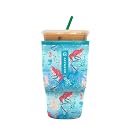Sok It JavaSok Iced Coffee &amp; Cold Soda Insulated Neoprene Cup Sleeve (Treasures Untold, Large: 30-32oz)