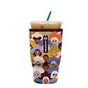 Sok It JavaSok Iced Coffee &amp; Cold Soda Insulated Neoprene Cup Sleeve (Femme Force, Large: 30-32oz)