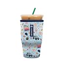 Sok It JavaSok Iced Coffee &amp; Cold Soda Insulated Neoprene Cup Sleeve (Fast Talker, Large: 30-32oz)