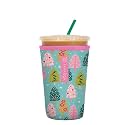 Sok It JavaSok Iced Coffee &amp; Cold Soda Insulated Neoprene Cup Sleeve (Winter Magic, Medium: 22-28oz)