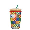 Sok It JavaSok Iced Coffee &amp; Cold Soda Insulated Neoprene Cup Sleeve (House Rules, Medium: 22-28oz)