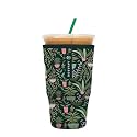 Sok It JavaSok Iced Coffee &amp; Cold Soda Insulated Neoprene Cup Sleeve (Green Living, XLarge: 38-42oz)