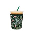 Sok It JavaSok Iced Coffee &amp; Cold Soda Insulated Neoprene Cup Sleeve (Green Living, Small: 16-20oz)