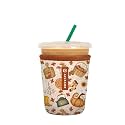 Sok It JavaSok Iced Coffee &amp; Cold Soda Insulated Neoprene Cup Sleeve (Cozy Season, Small: 16-20oz)