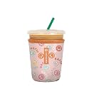 Sok It JavaSok Iced Coffee &amp; Cold Soda Insulated Neoprene Cup Sleeve (Mood Booster, Small: 16-20oz)