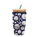 Sok It JavaSok Iced Coffee &amp; Cold Soda Insulated Neoprene Cup Sleeve (Baseball, Large: 30-32oz)