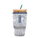 Sok It JavaSok Iced Coffee &amp; Cold Soda Insulated Neoprene Cup Sleeve (Shore Thing, Large: 30-32oz)