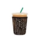 Sok It JavaSok Iced Coffee &amp; Cold Soda Insulated Neoprene Cup Sleeve (Doe-Eyed Darling, Small: 16-20oz)