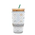 Sok It JavaSok Iced Coffee &amp; Cold Soda Insulated Neoprene Cup Sleeve (Porcelain Pumpkin, Large: 30-32oz)