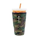 Sok It JavaSok Iced Coffee &amp; Cold Soda Insulated Neoprene Cup Sleeve (Green Camo, XXLarge: 44-48oz)