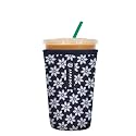 Sok It JavaSok Iced Coffee &amp; Cold Soda Insulated Neoprene Cup Sleeve (Frost Yourself, Medium: 22-28oz)