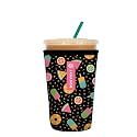 Sok It JavaSok Iced Coffee &amp; Cold Soda Insulated Neoprene Cup Sleeve (Summer Sweets, Medium: 22-28oz)