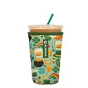 Sok It JavaSok Iced Coffee &amp; Cold Soda Insulated Neoprene Cup Sleeve (Irish Charm, Medium: 22-28oz)